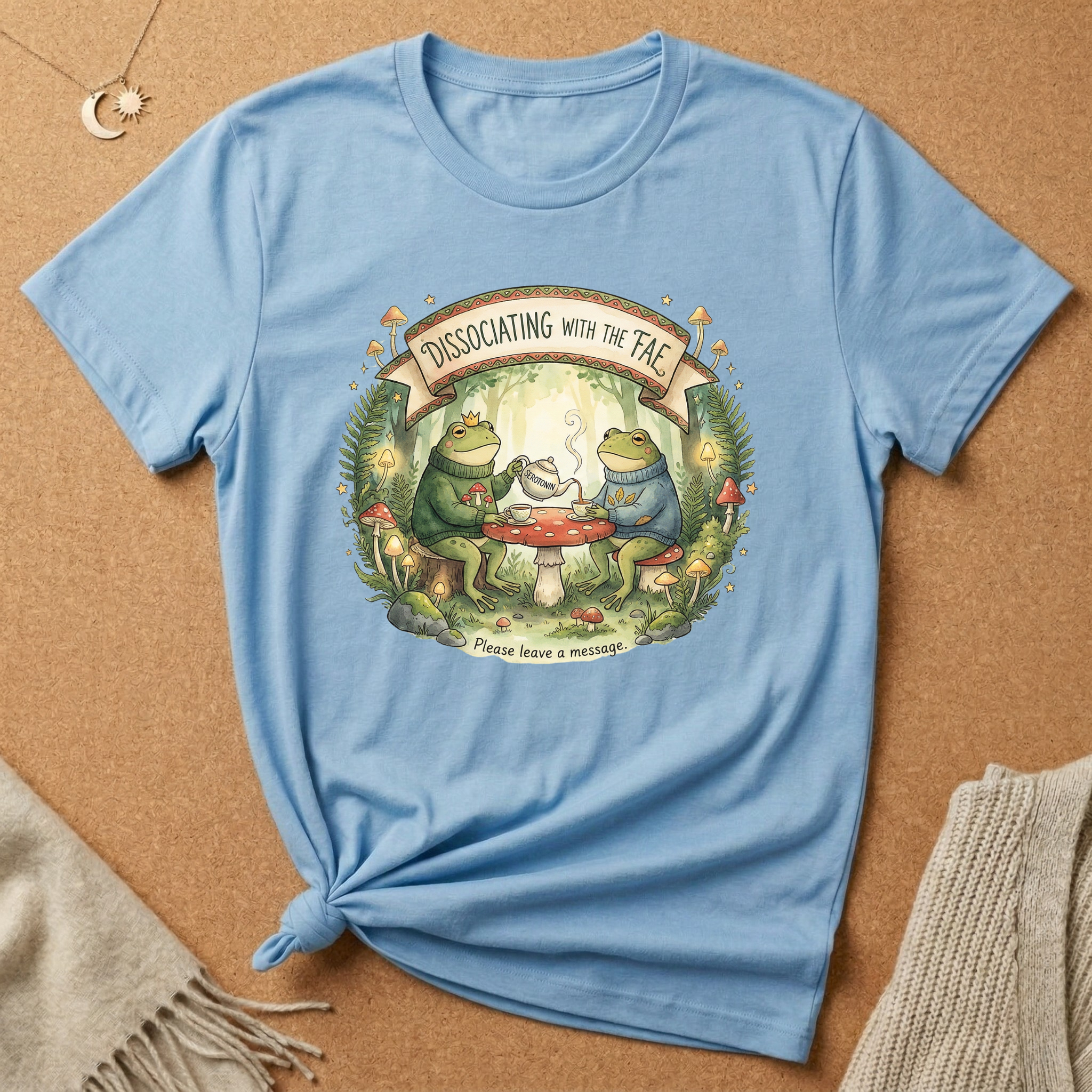 Dissociating with the Fae (Please Leave a Message) Frog Wilderkind Tee