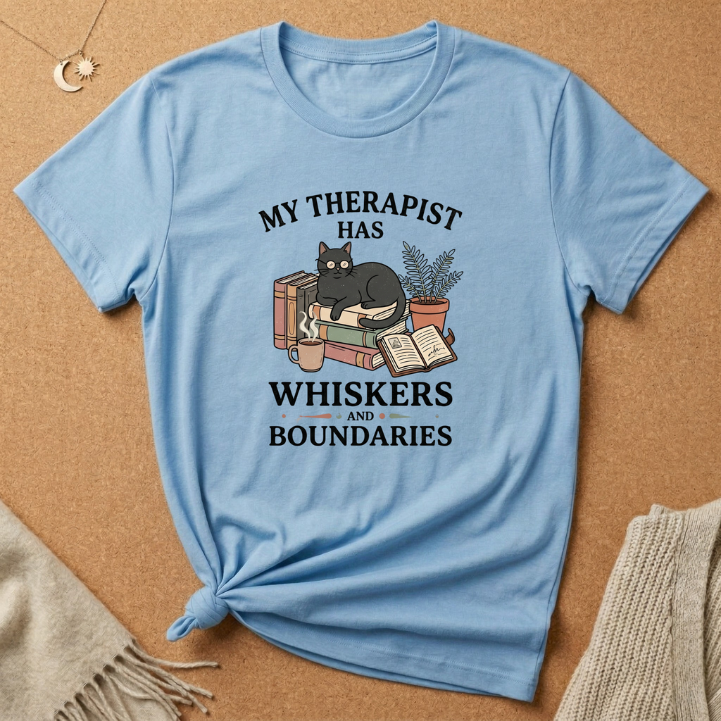 Whiskers and Boundaries Cat Tee