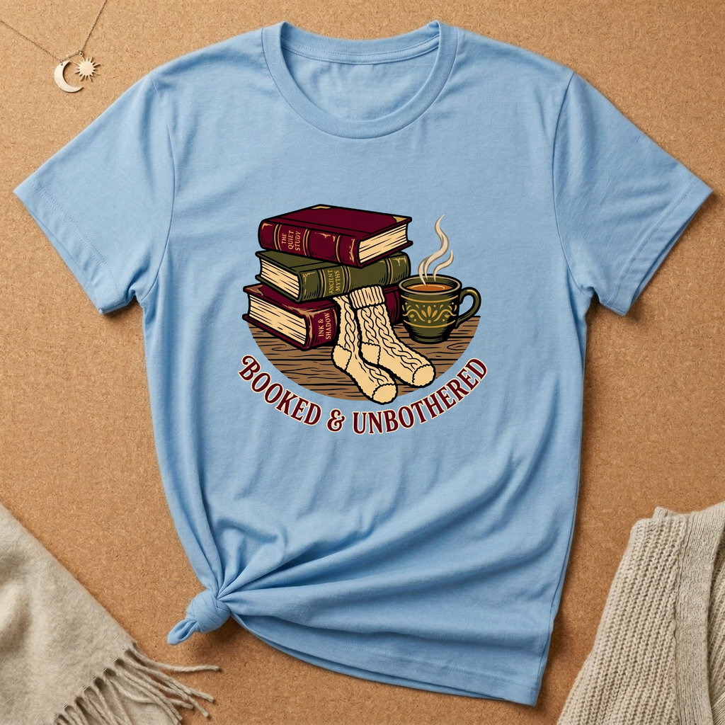 Booked and Unbothered Cozy Tee