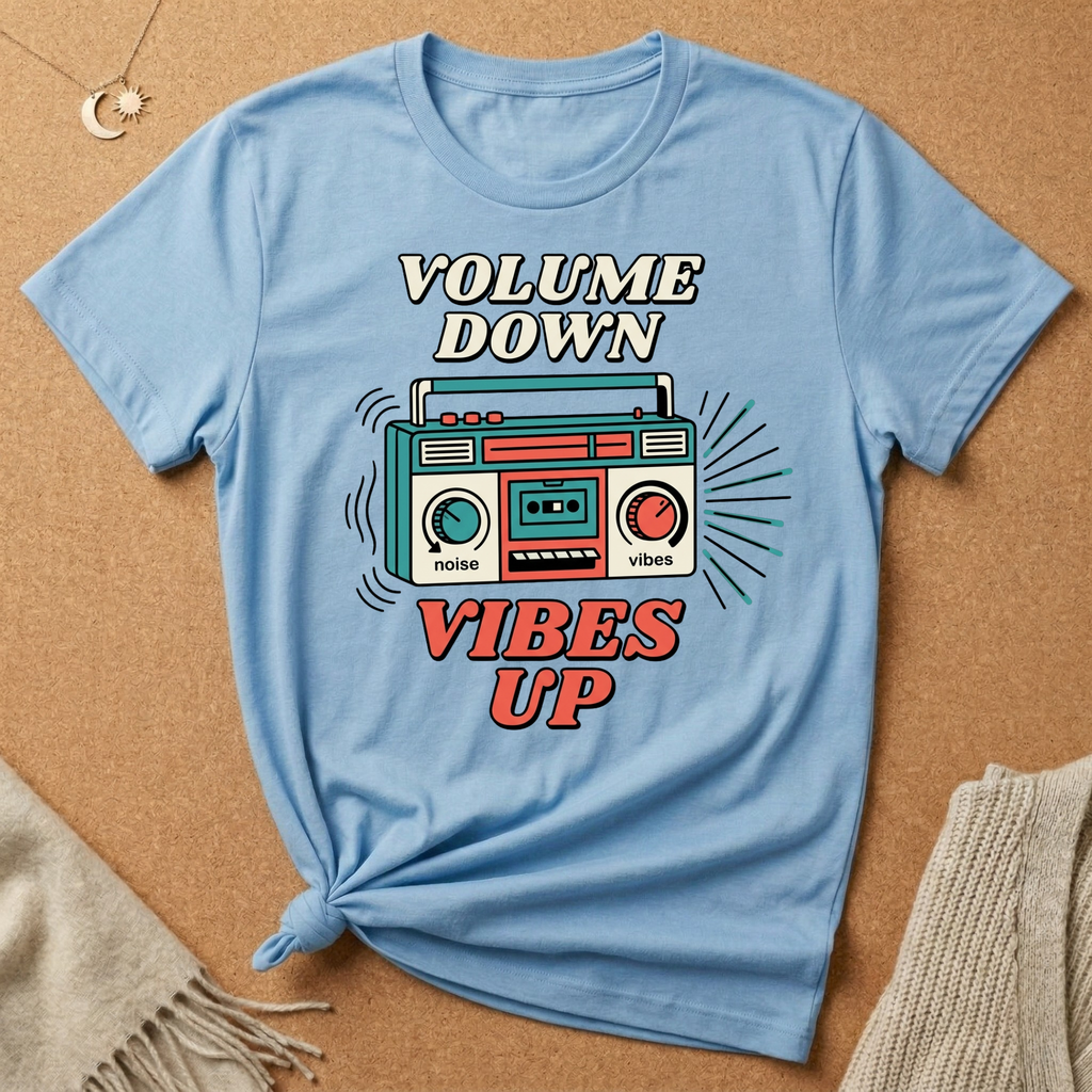 Volume Down, Vibes Up Tee