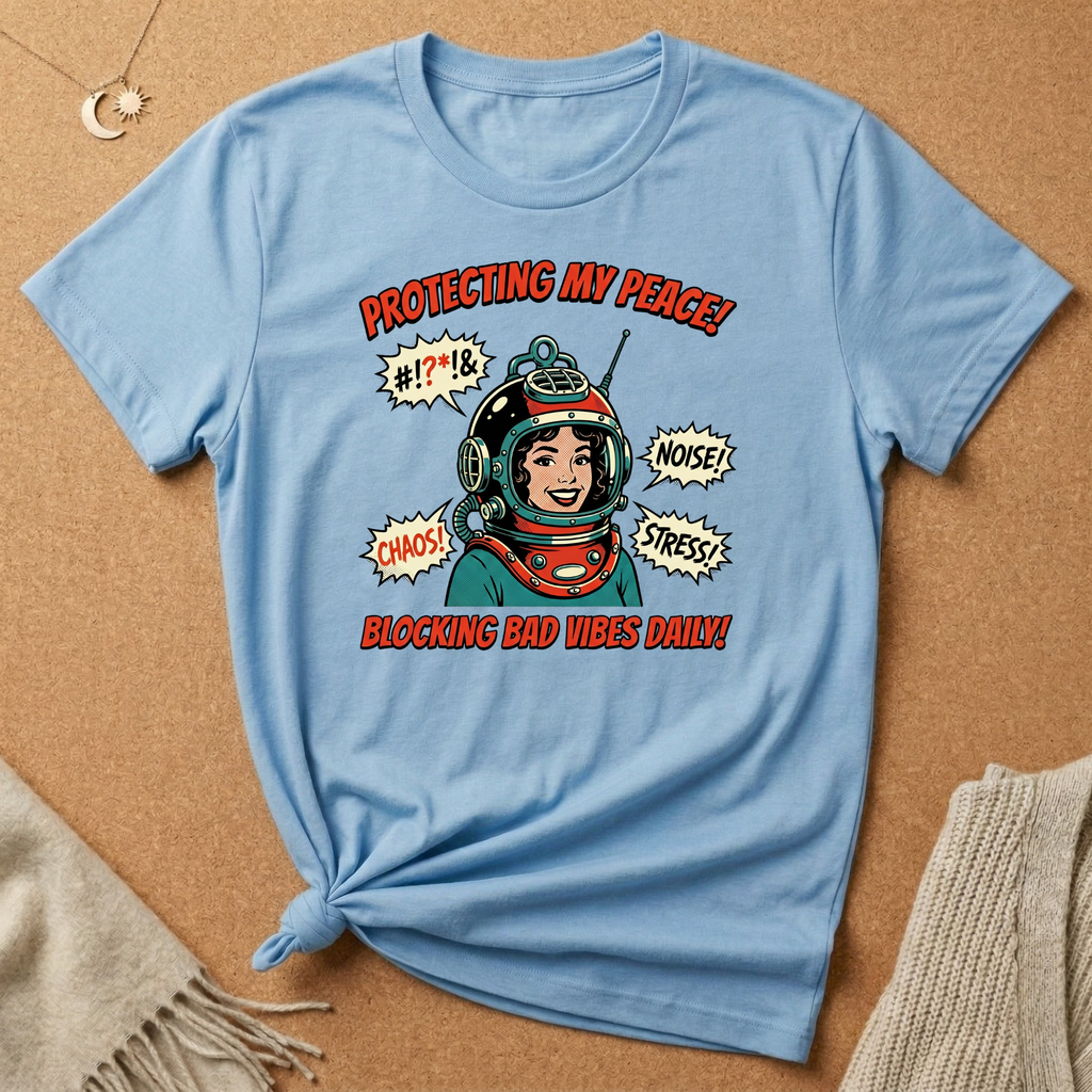 Protecting My Peace Retro Helmet Tee