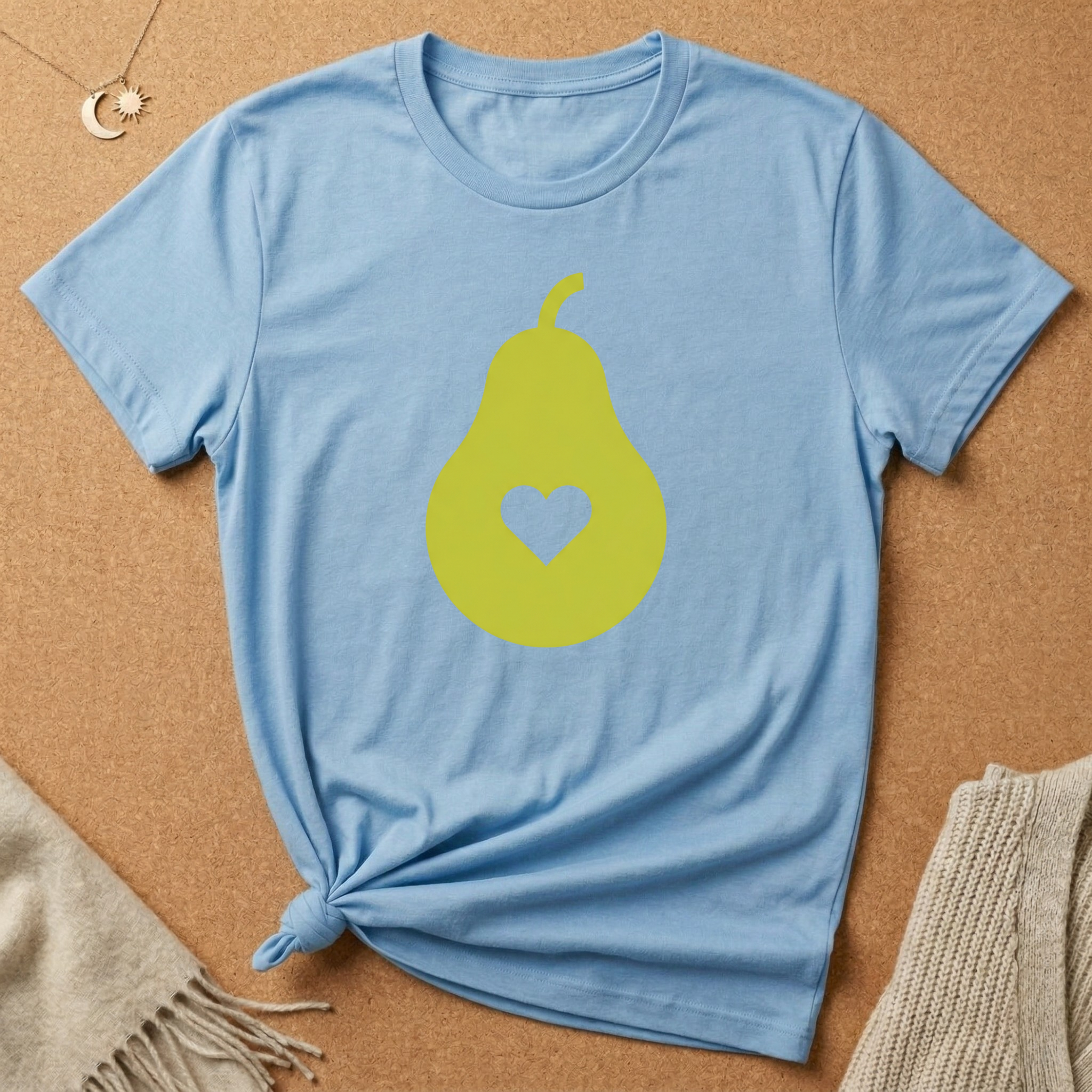 Simple Pear with Heart Tee