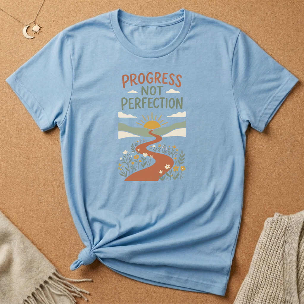 Progress Not Perfection Road Tee