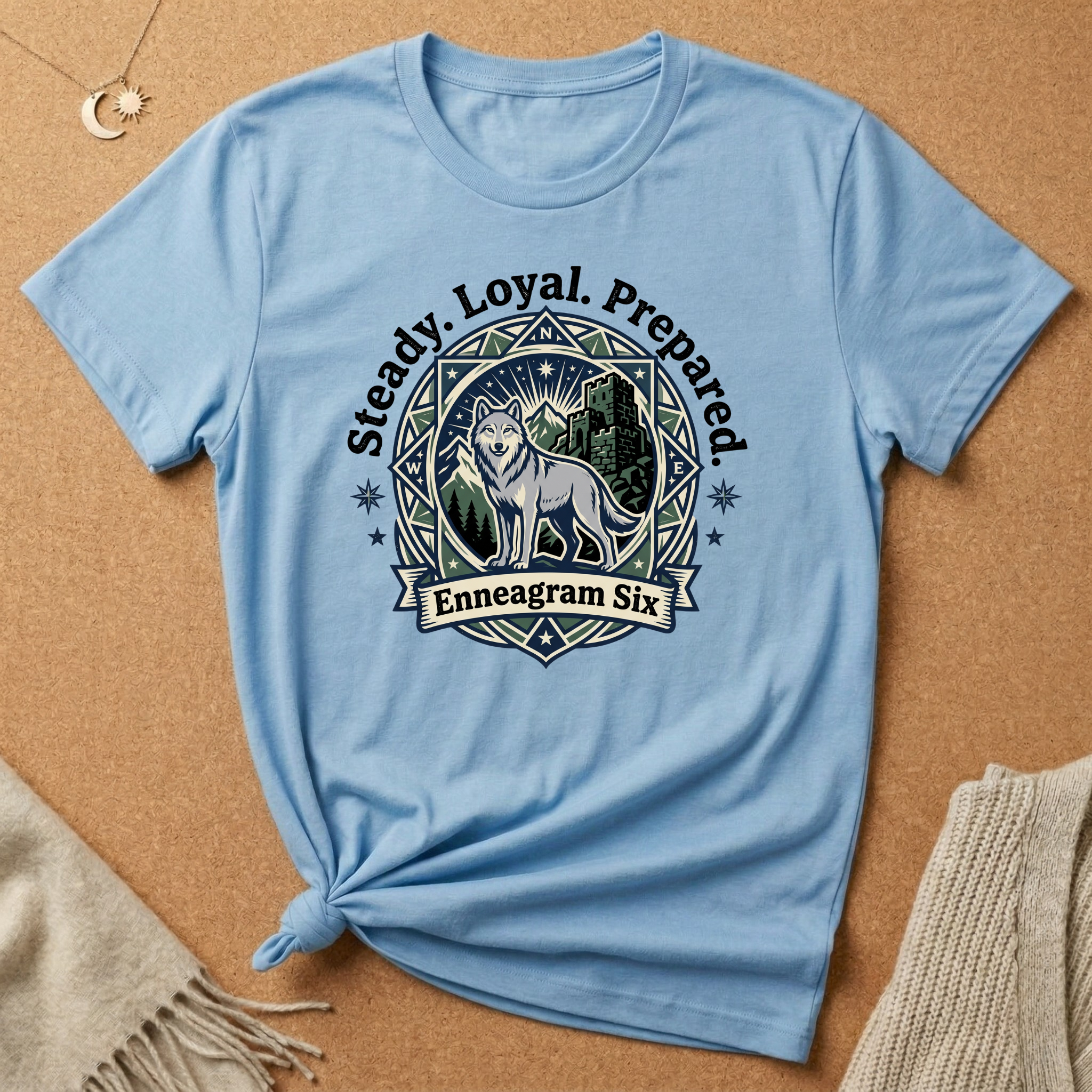 Enneagram Six Steady Tee