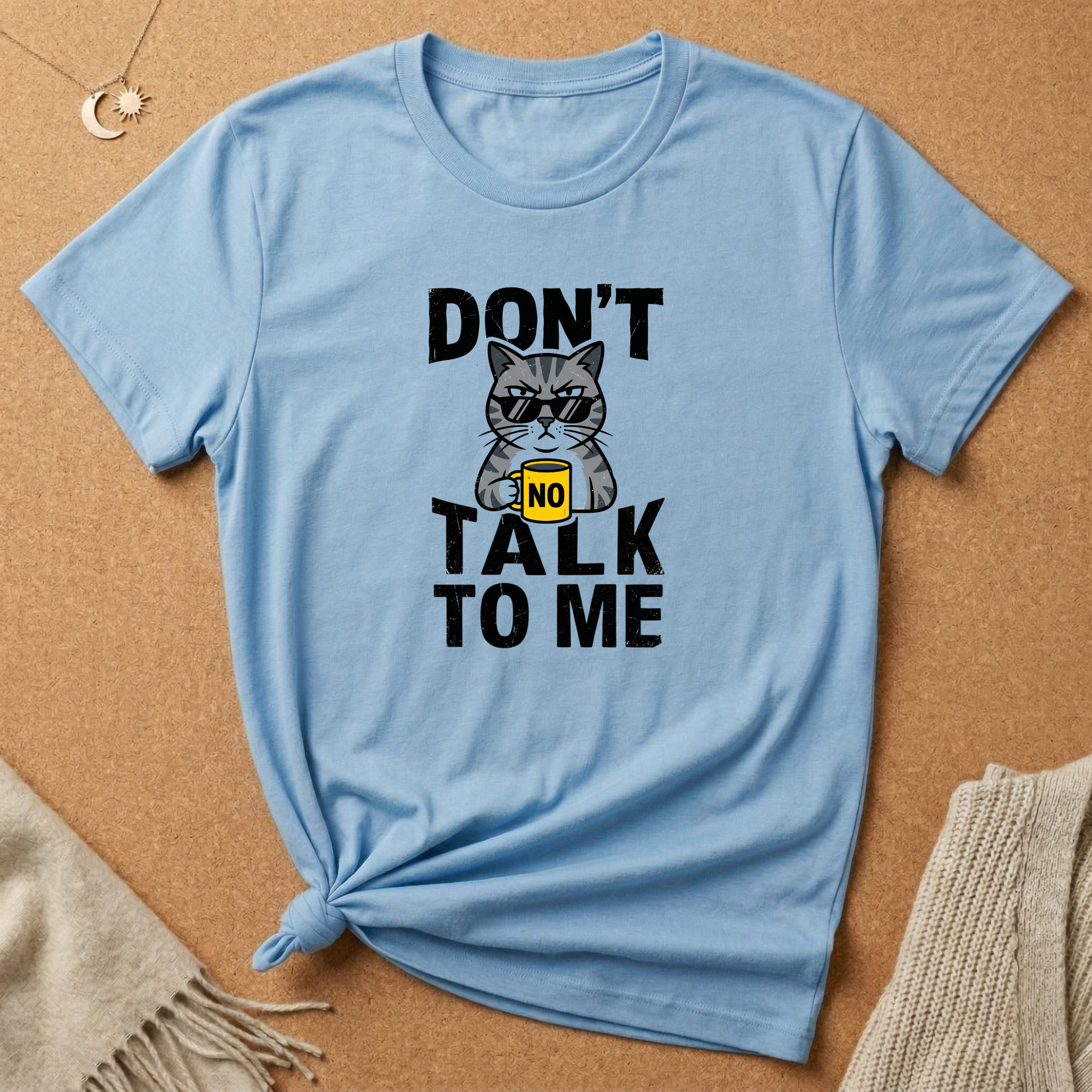 Grumpy Don't Talk To Me Cat Tee