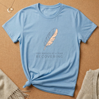 One Breath at a Time Recovering Feather Tee