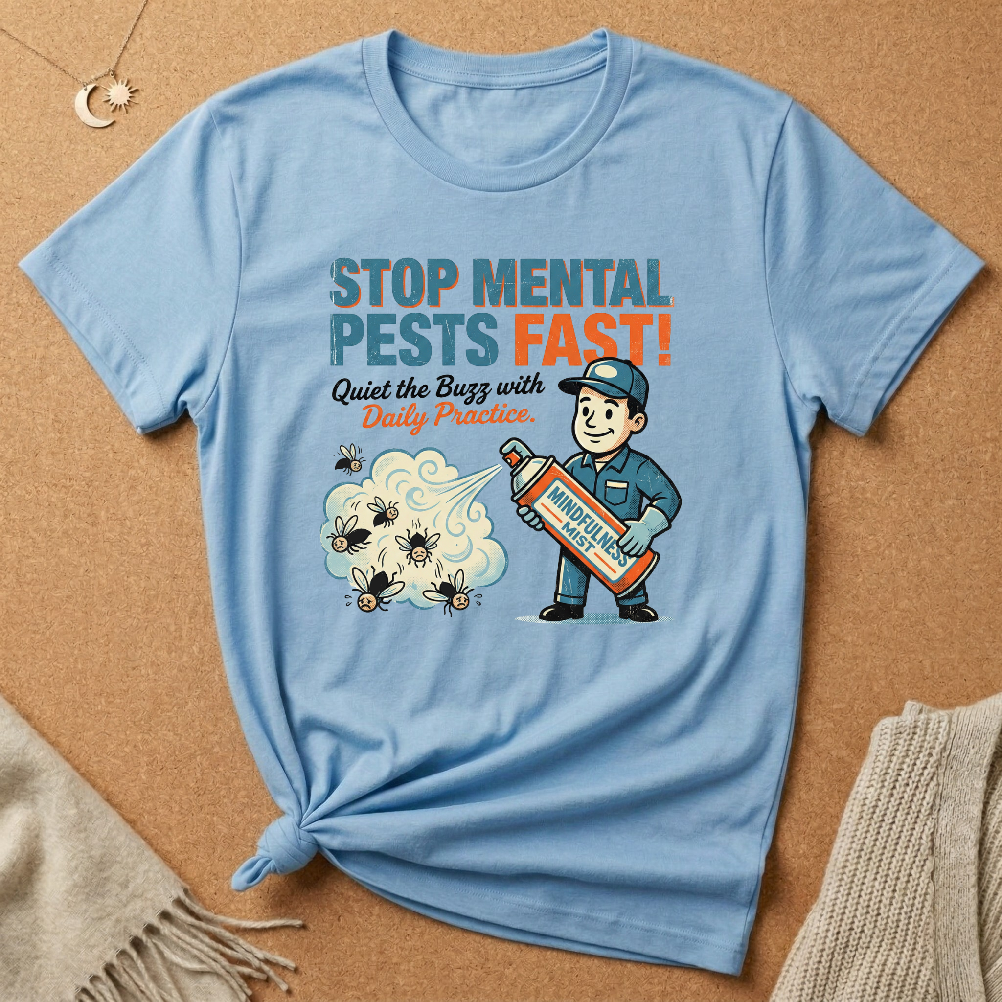 Mental Pests? Choose Mindful Mist! Vintage Ad Tee