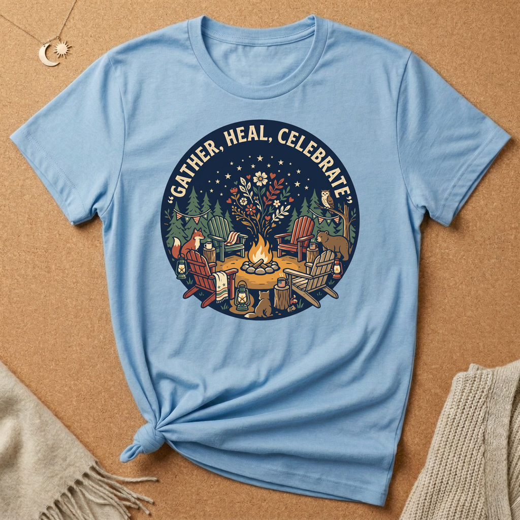 Gather, Heal, Celebrate Tee