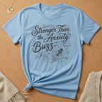 Stronger Than the Anxiety Buzz Notebook Doodle Tee