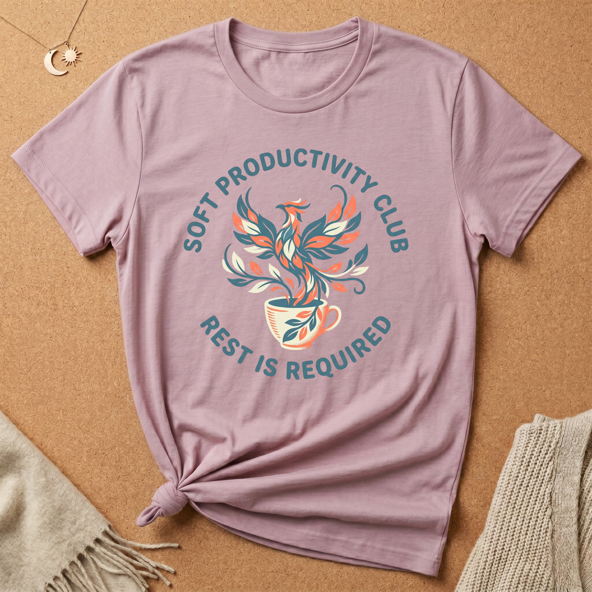 Soft Productivity Club Rest Is Required Phoenix Tee
