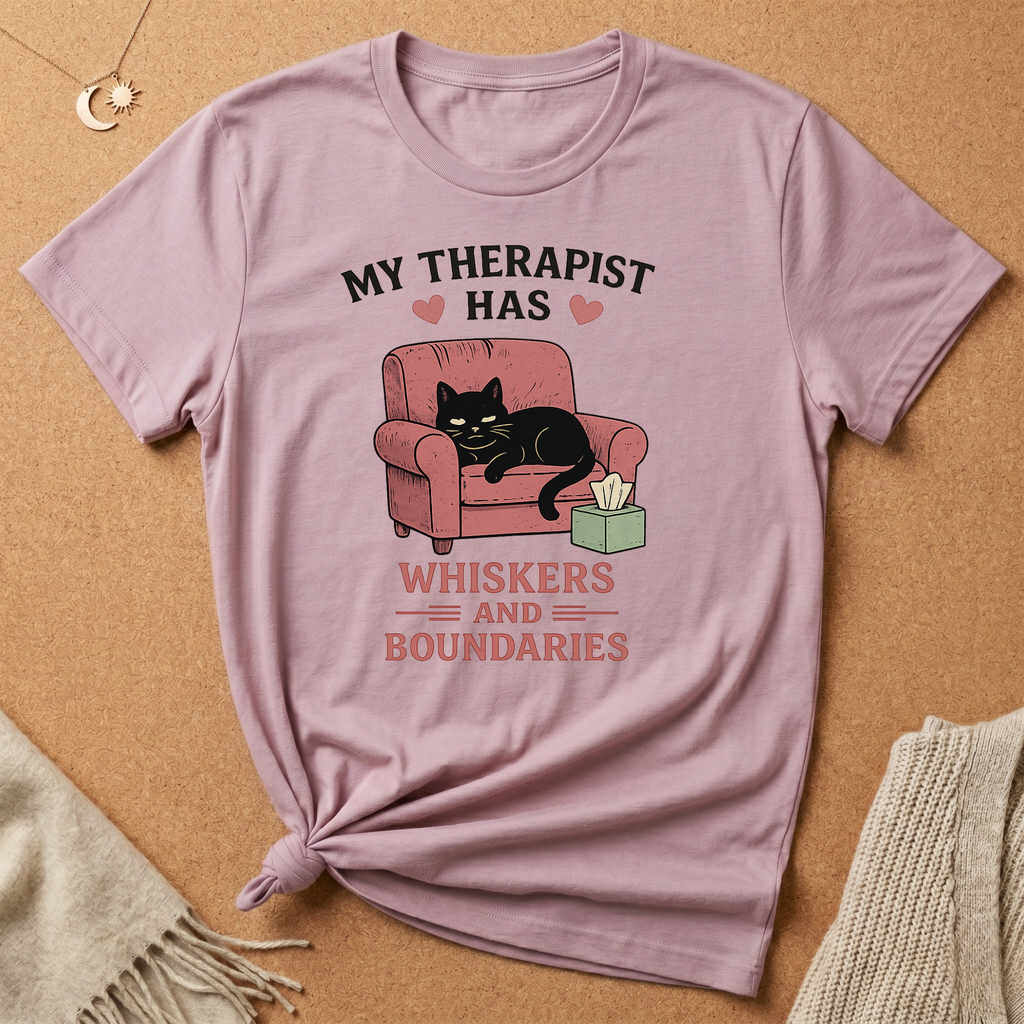 My Therapist Has Whiskers and Boundaries with Cat Tee
