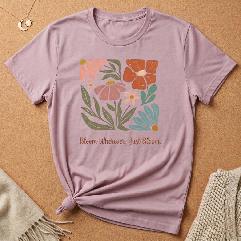 Bloom Wherever, Just Bloom Tee