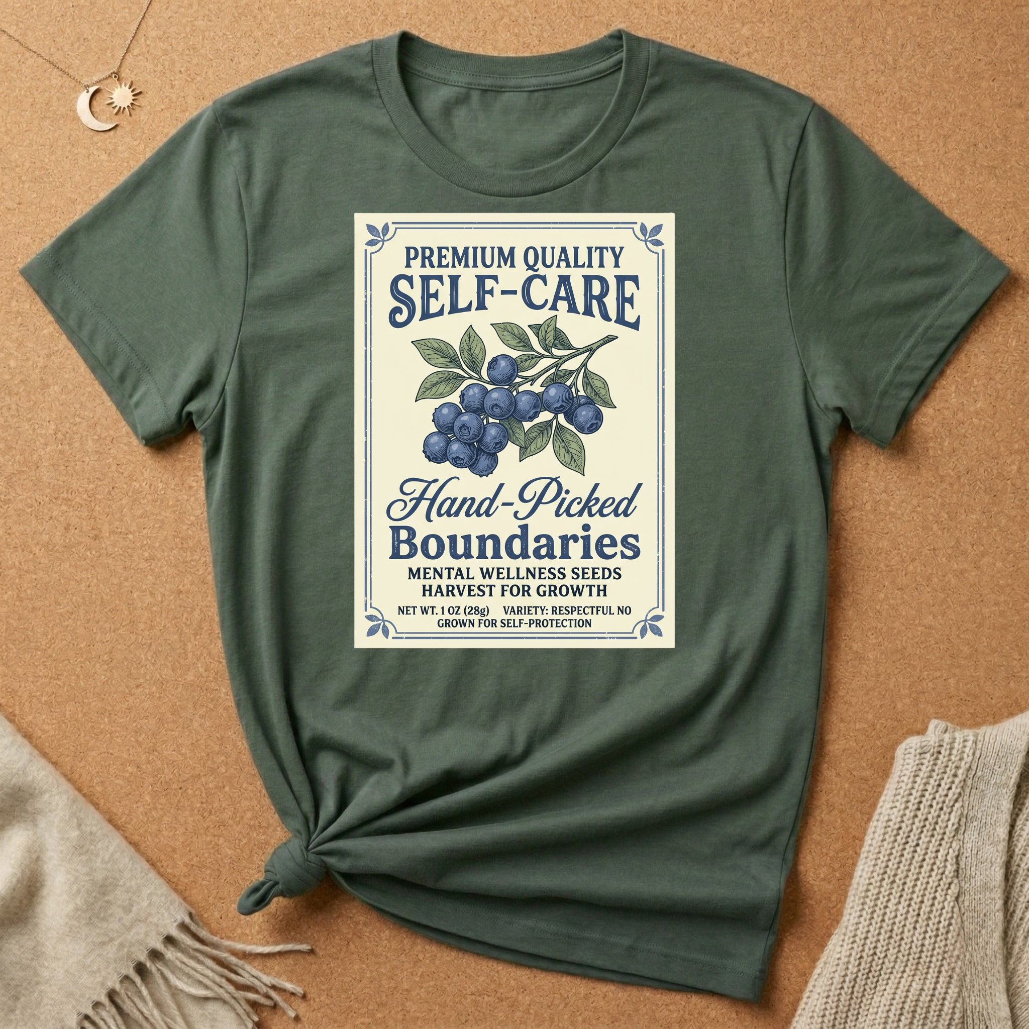 Self-Care Blueberry Seeds Tee