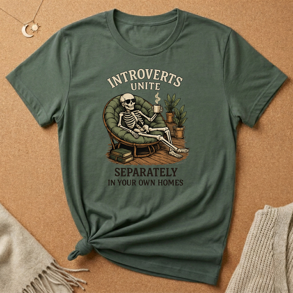 Introverts Unite Separately In Your Own Homes Tee