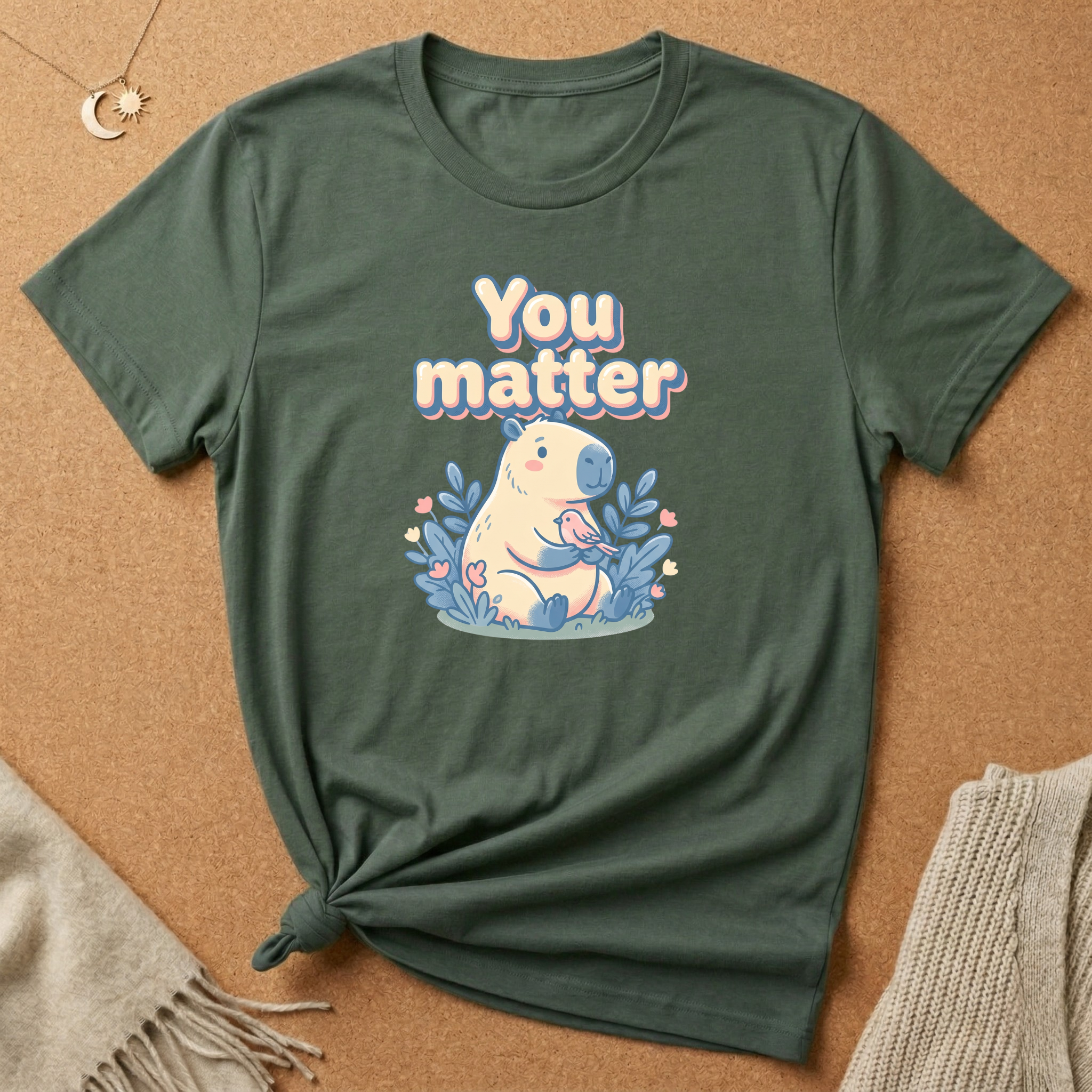 You Matter with Capybara Tee