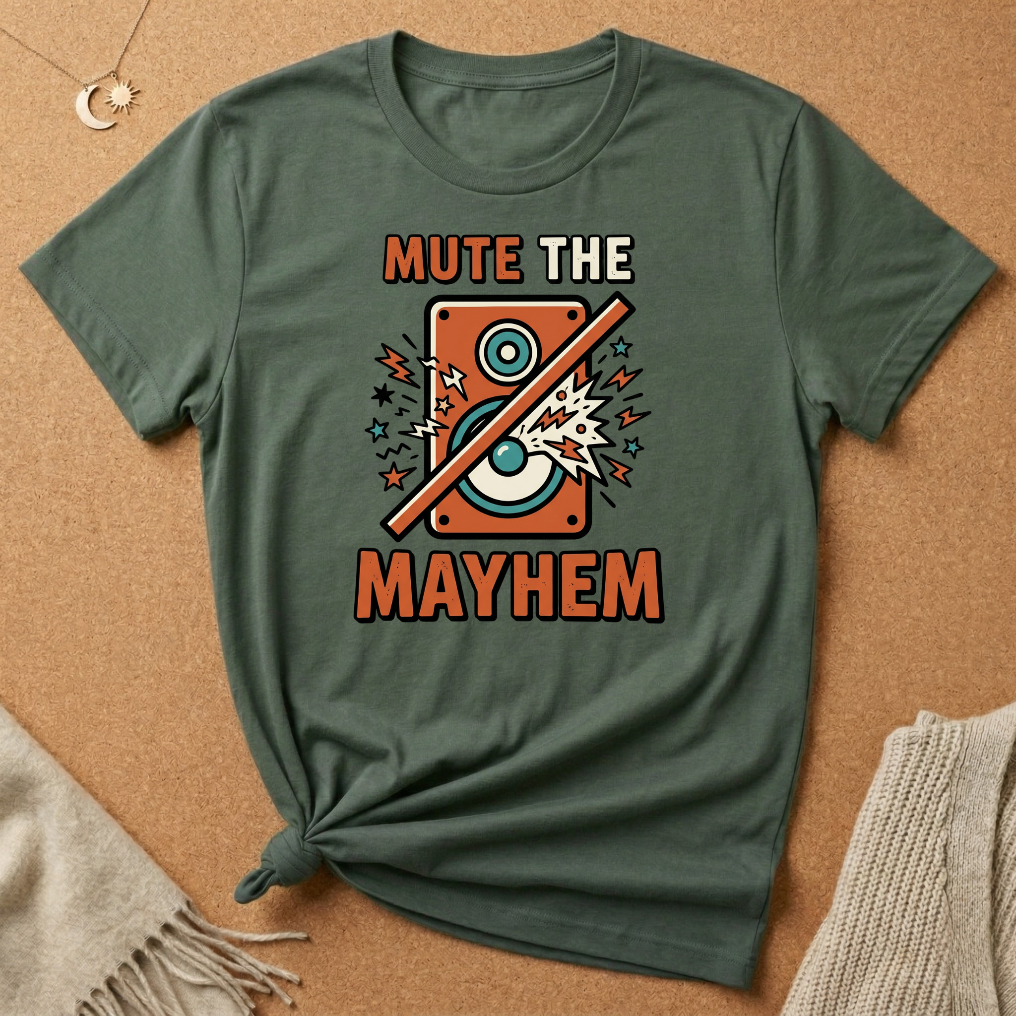 Mute the Mayhem Speaker Tee
