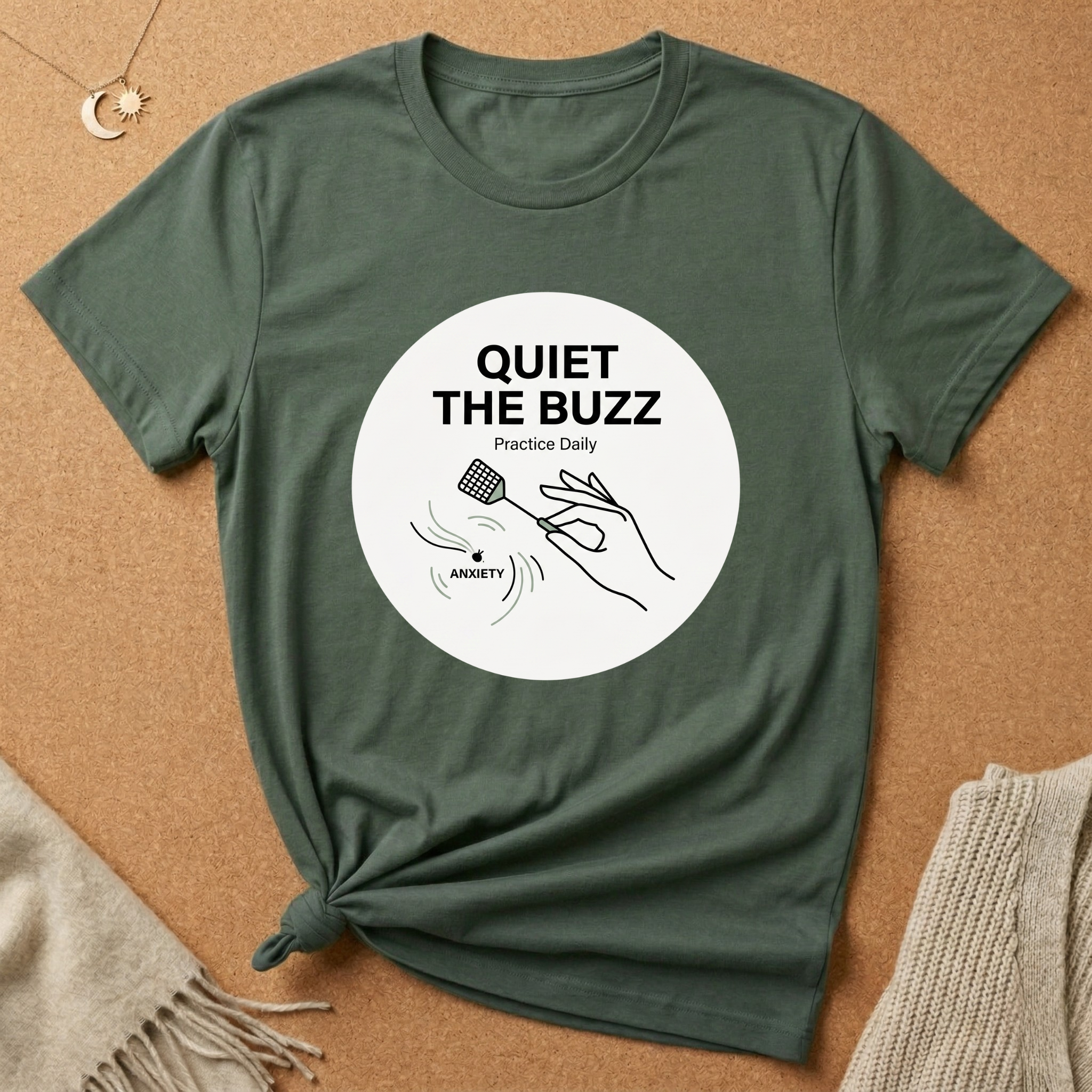 Quiet The Buzz Swatter and Anxiety Fly (Tiny) Tee