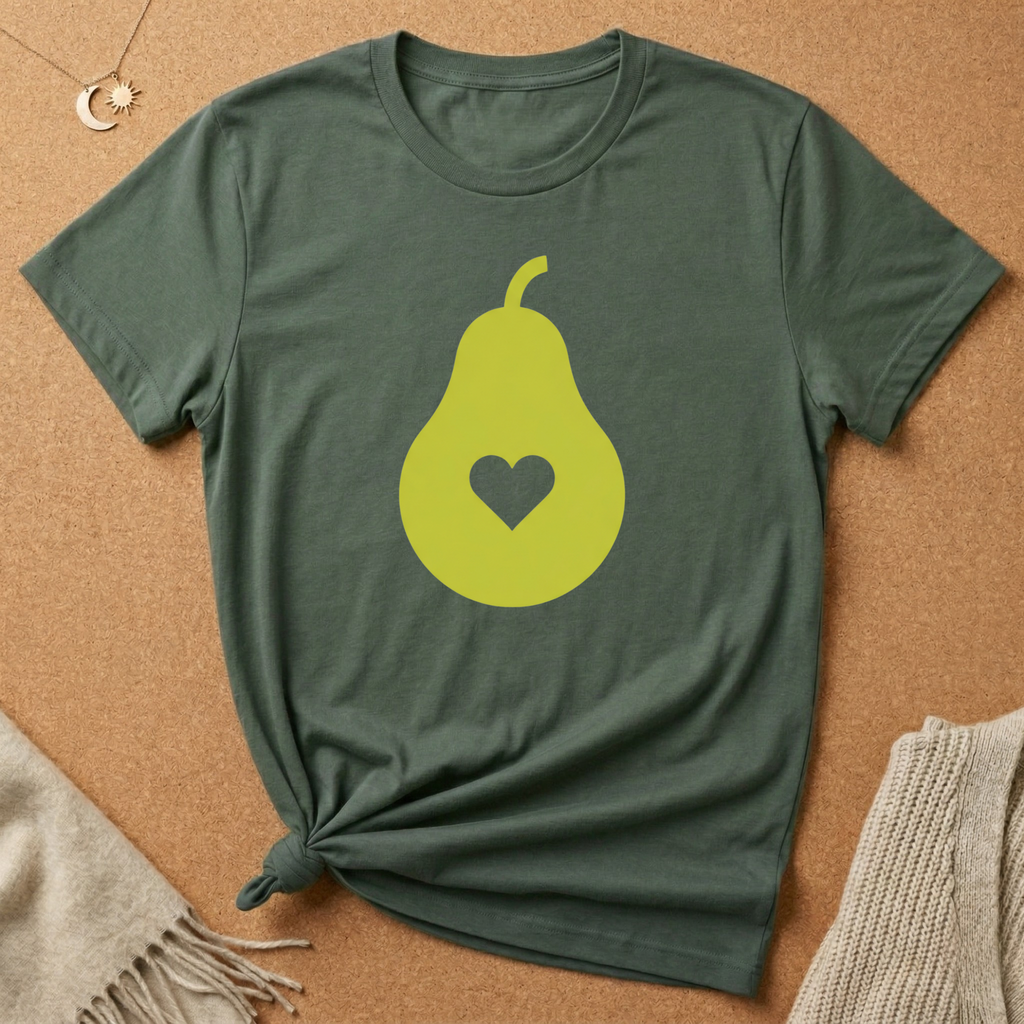 Simple Pear with Heart Tee
