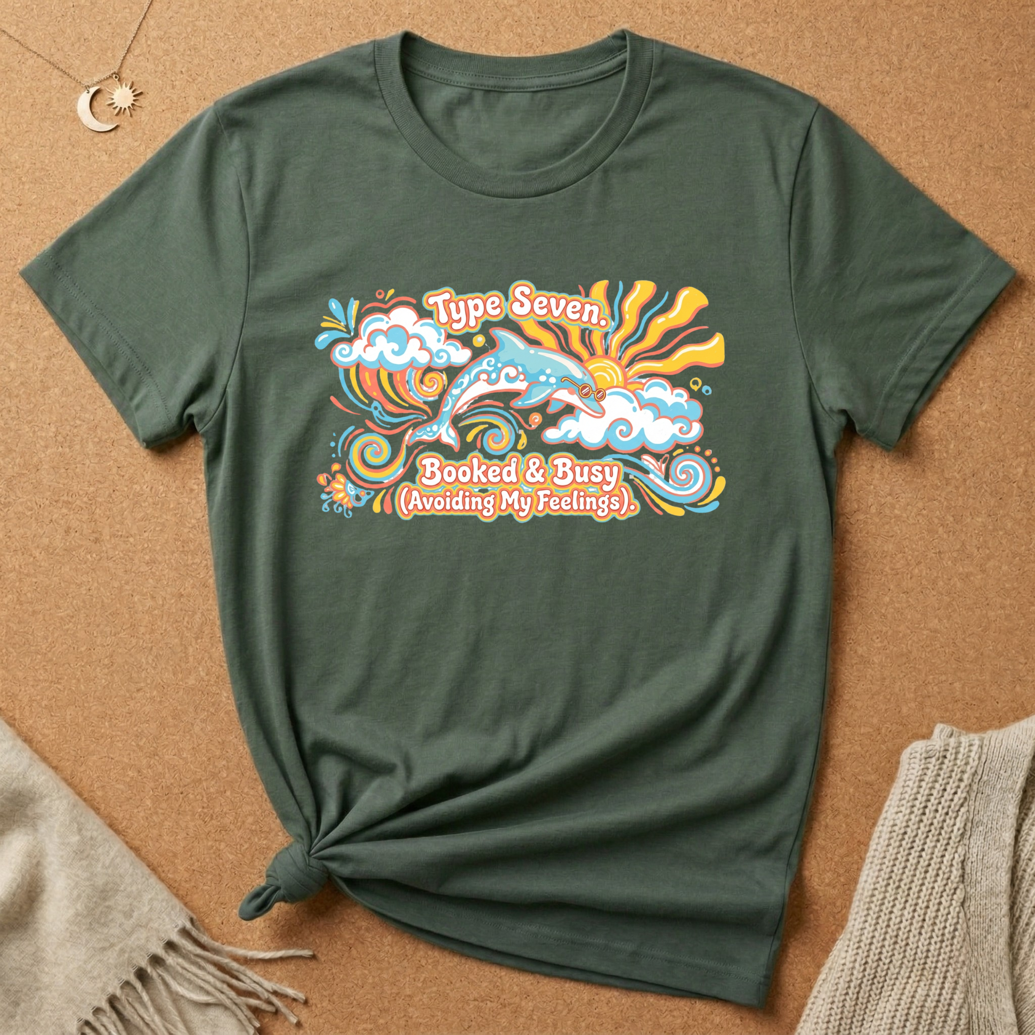Type Seven. Booked and Busy Tee