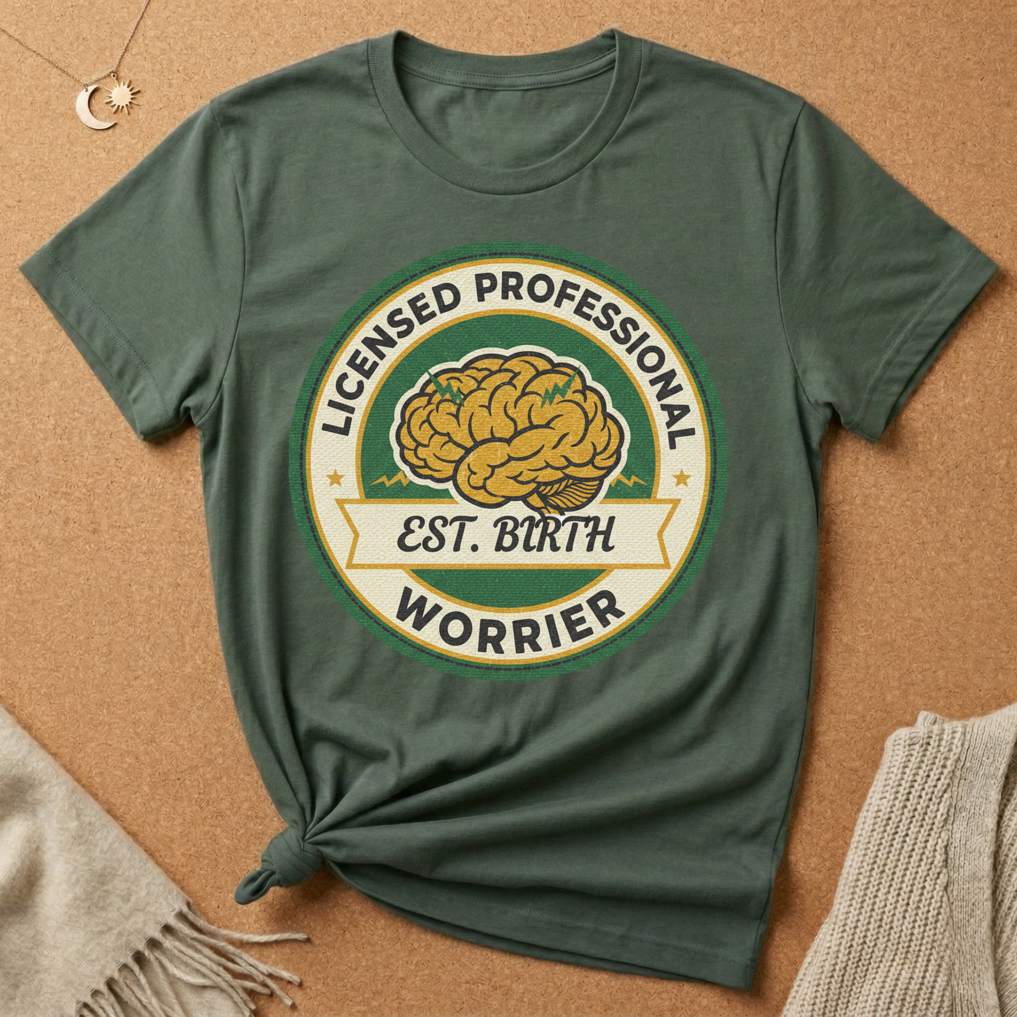 Licensed Professional Worrier Est. Birth Tee