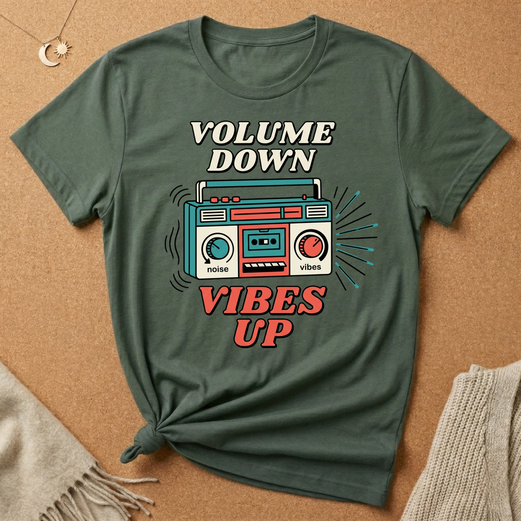 Volume Down, Vibes Up Tee