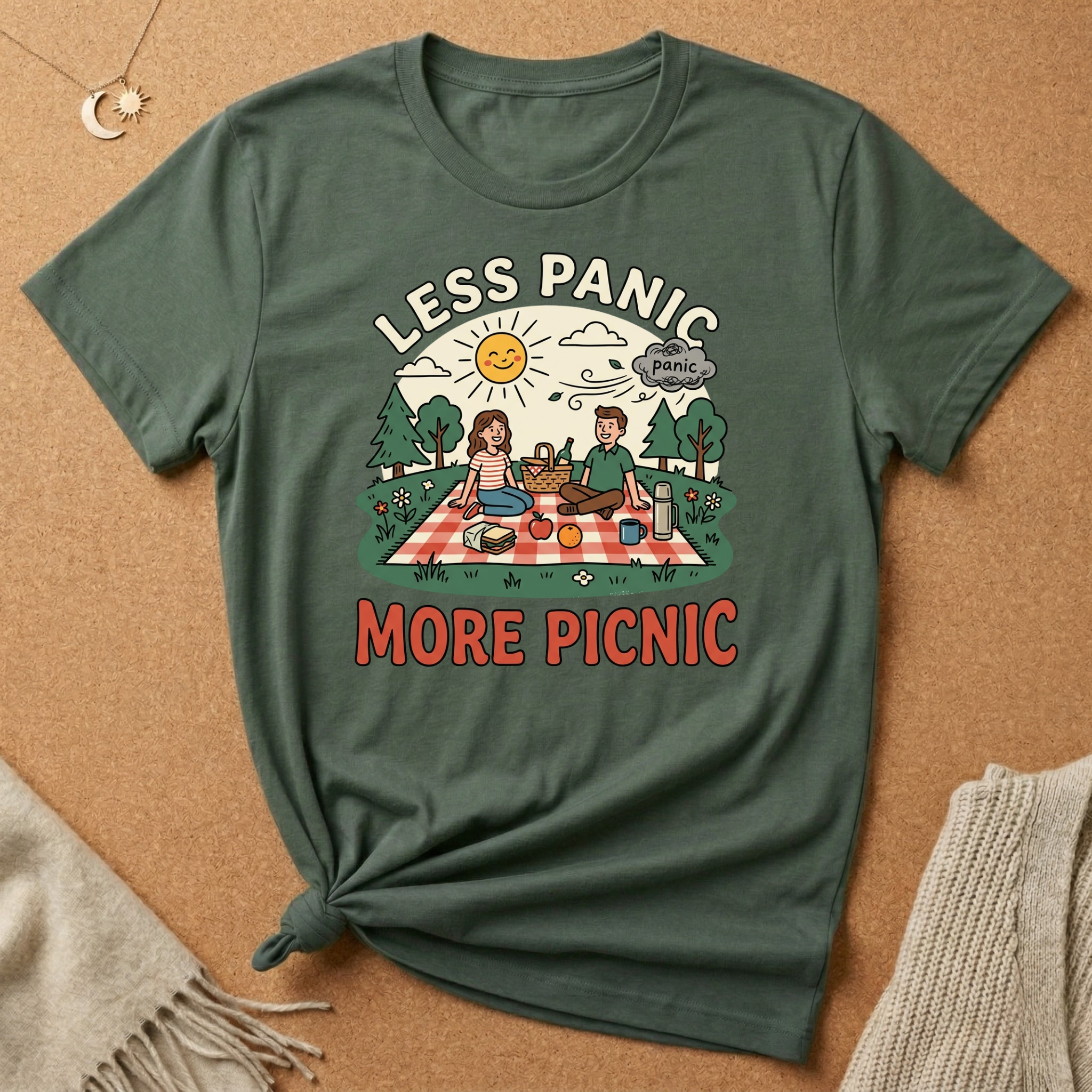 Less Panic, More Picnic Tee