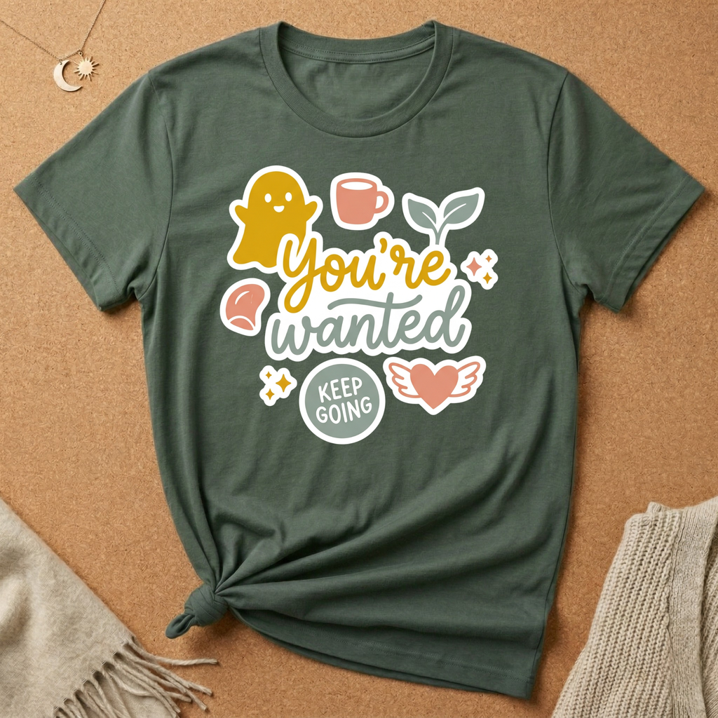 You're Wanted Sticker Enneagram Two Core Want Tee