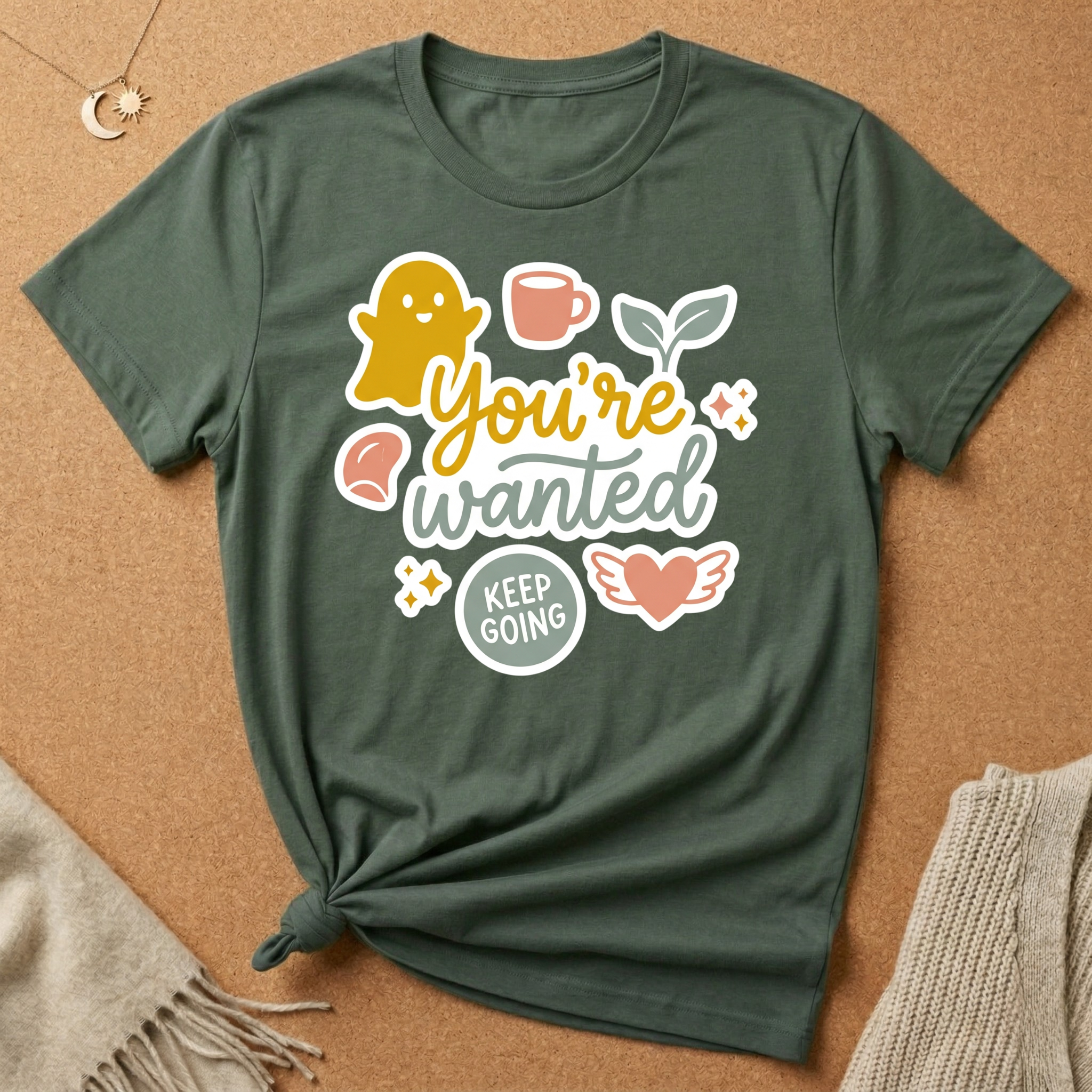 You're Wanted Sticker Enneagram Two Core Want Tee