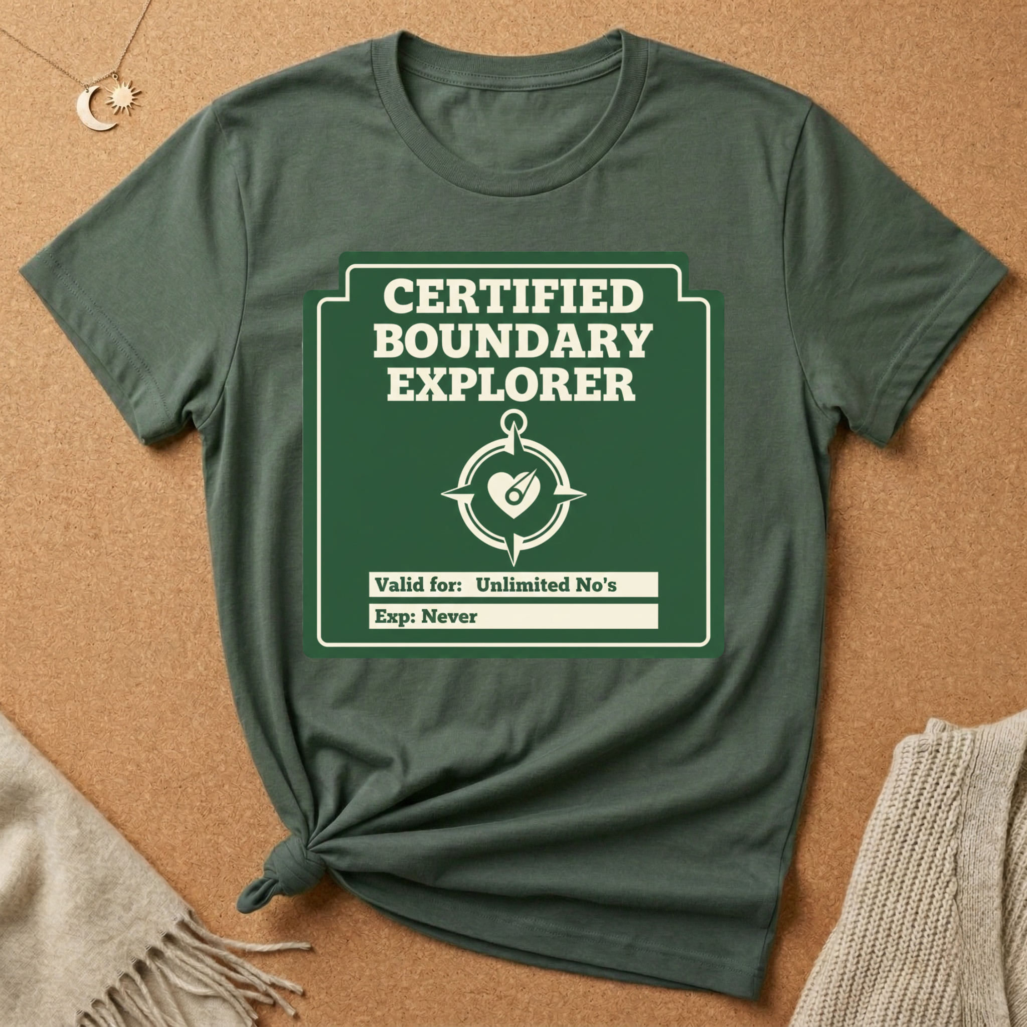 Certified Boundary Explorer with compass Tee