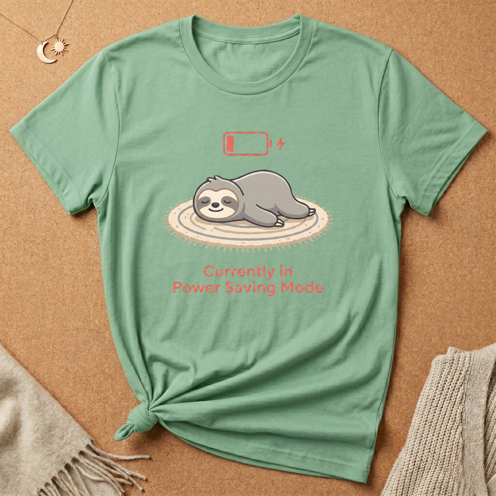 Sloth Power Saving Mode Tee