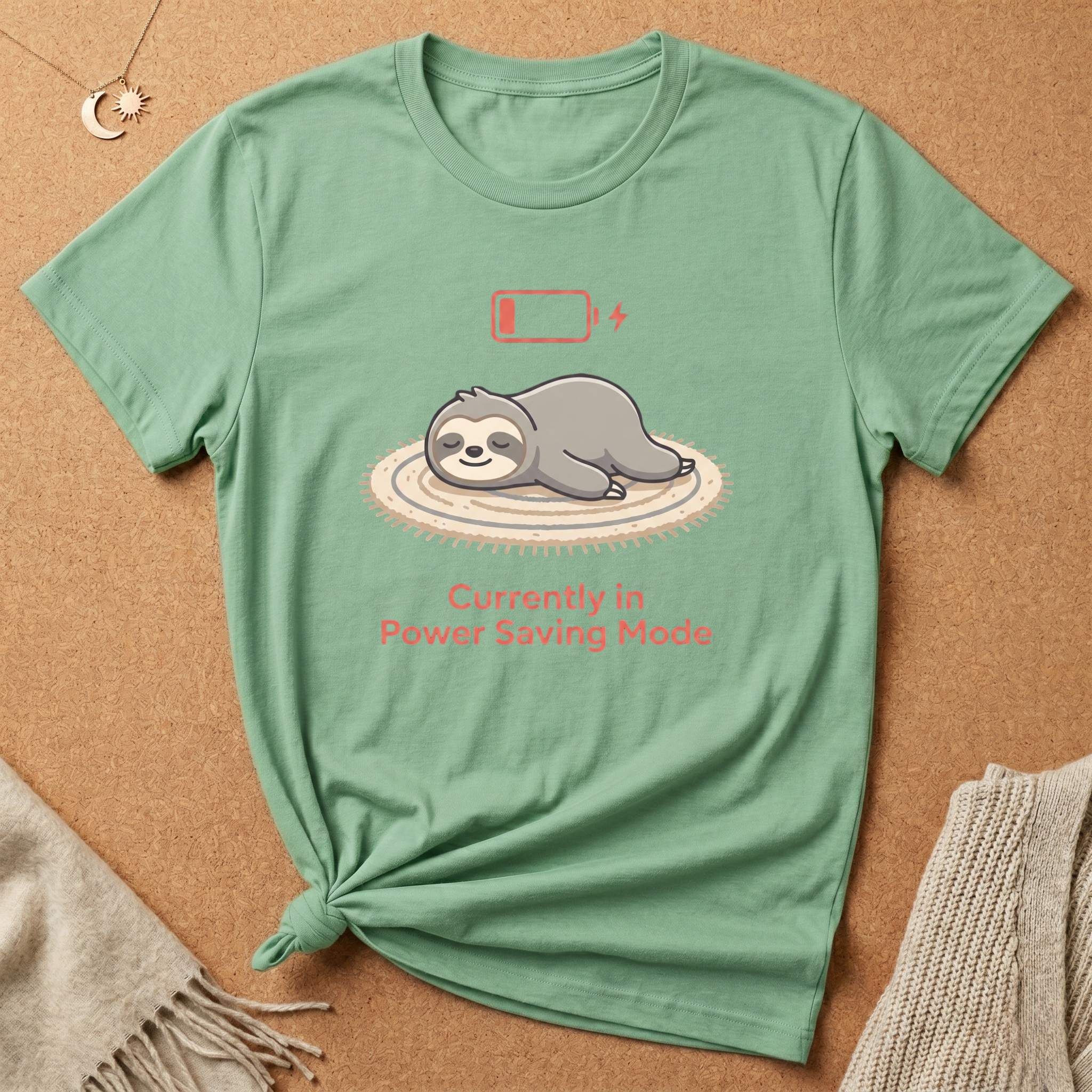 Sloth Power Saving Mode Tee