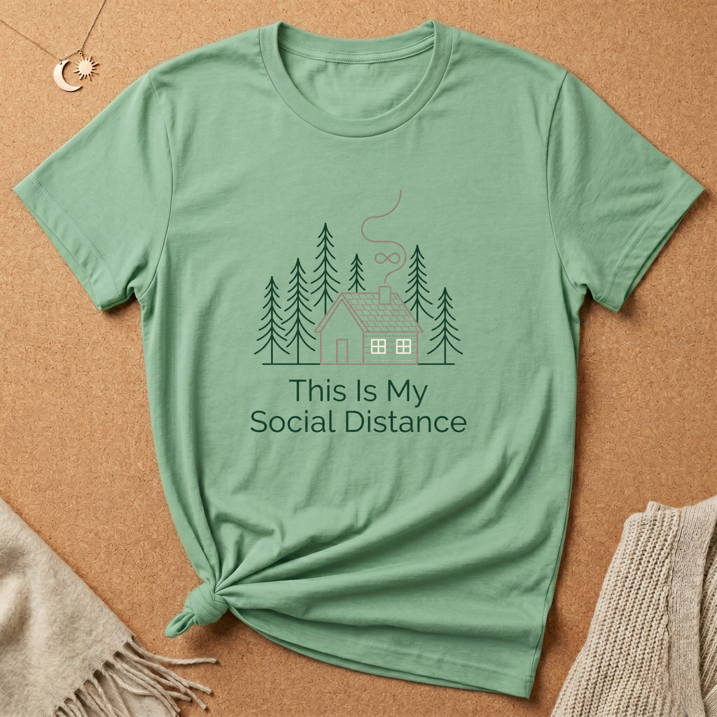 This Is My Social Distance with Cabin Tee