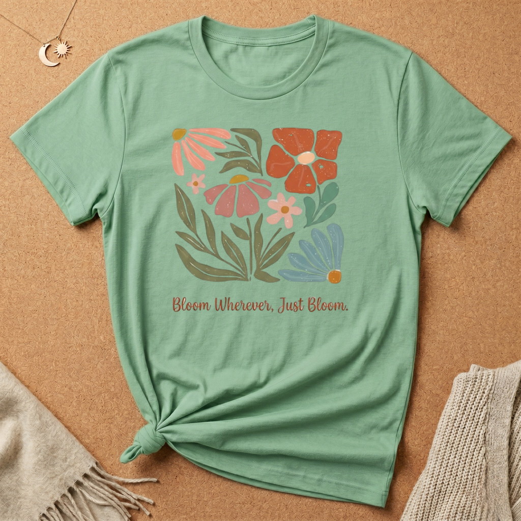 Bloom Wherever, Just Bloom Tee