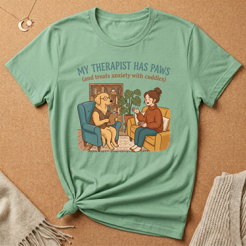 My Therapist Has Paws Tee