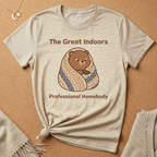 The Great Indoors Tee – "Professional Homebody" Cozy Bear Tee