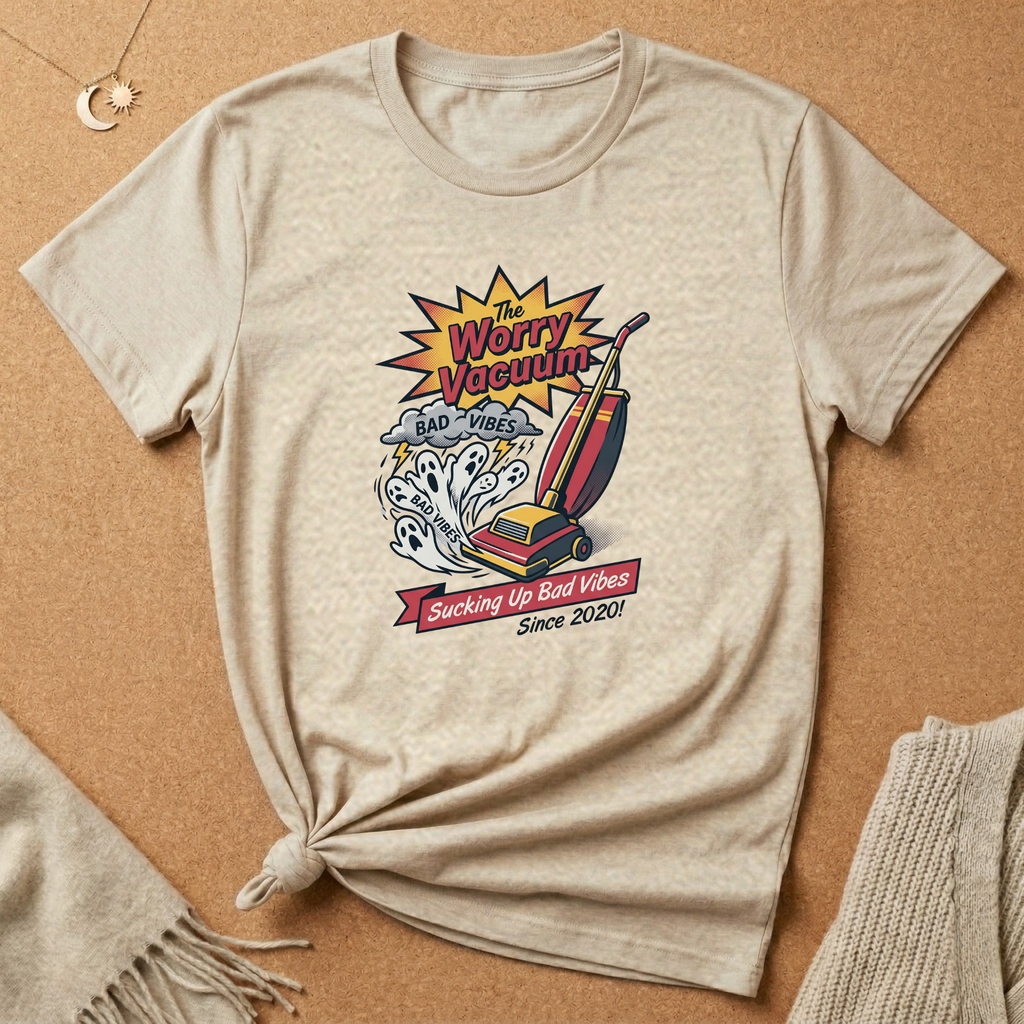 Worry Vacuum Ad Tee