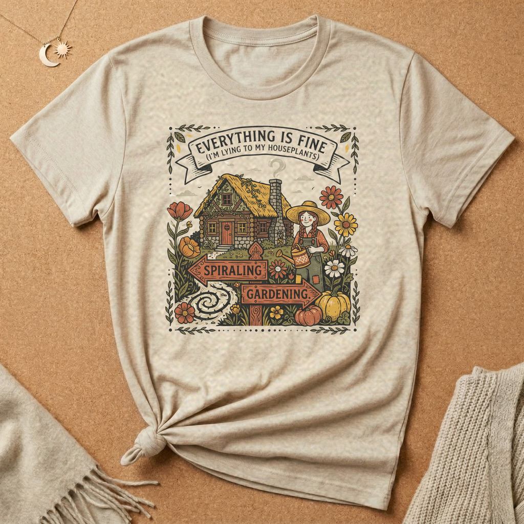 Everything is Fine (I'm lying to my Houseplants) Tee
