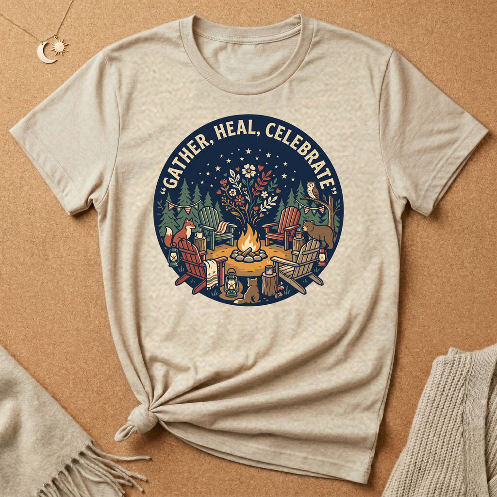 Gather, Heal, Celebrate Tee