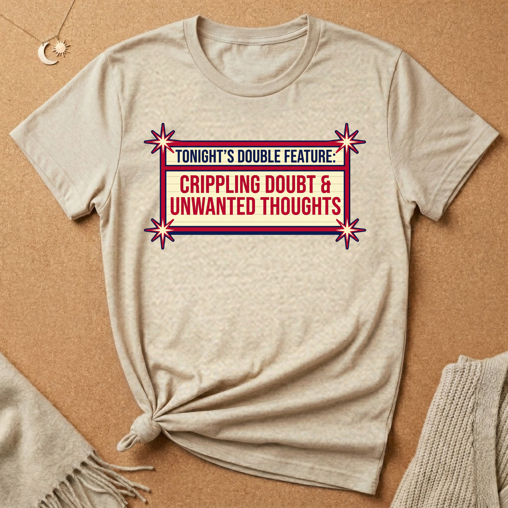 Tonight's Double Feature: Crippling Doubt and Unwanted Thoughts Tee