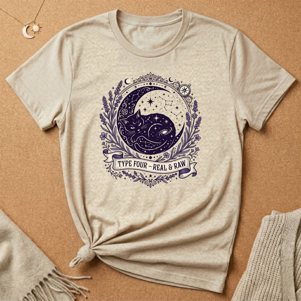 Type Four Cat Real and Raw Tee