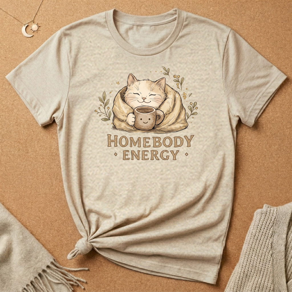 Homebody Energy Cat Tee