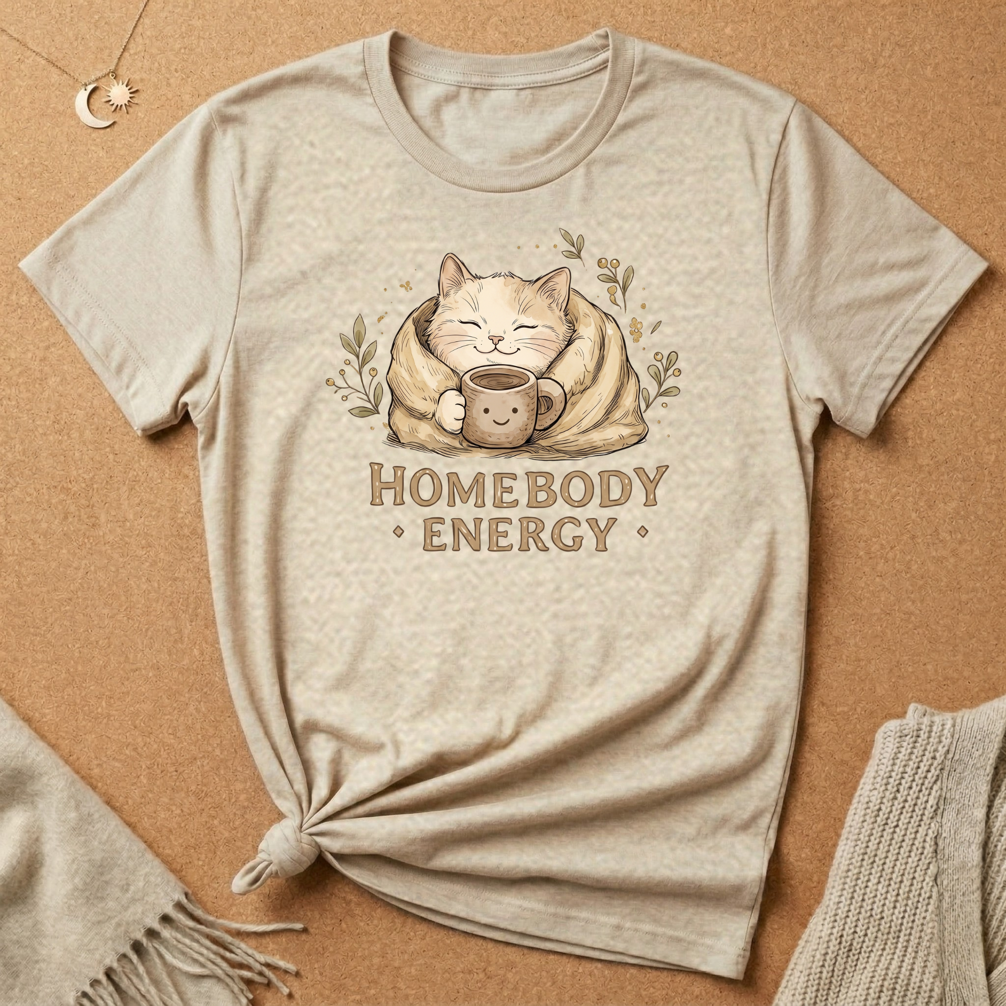 Homebody Energy Cat Tee