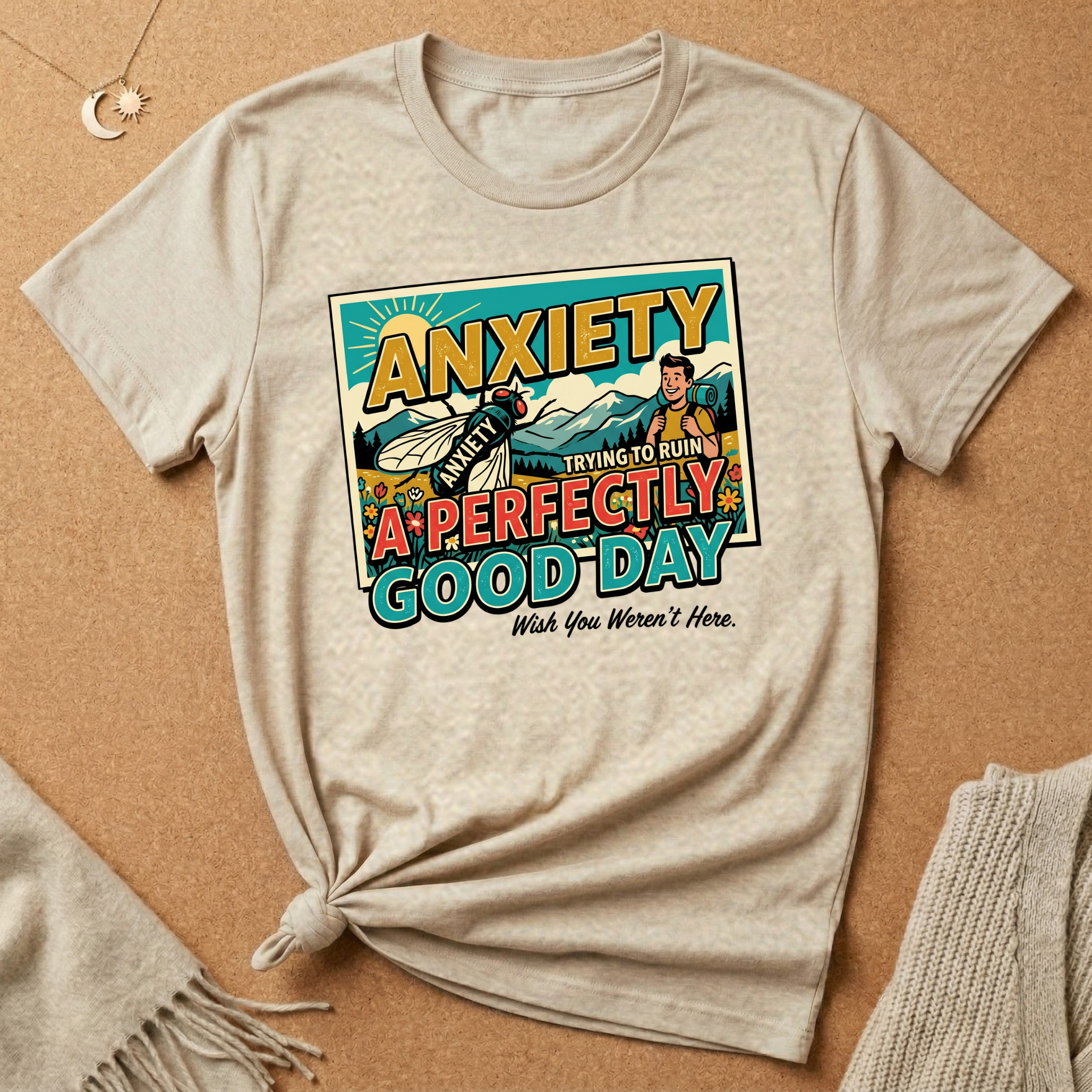 Anxiety Wish You Weren't Here Tee