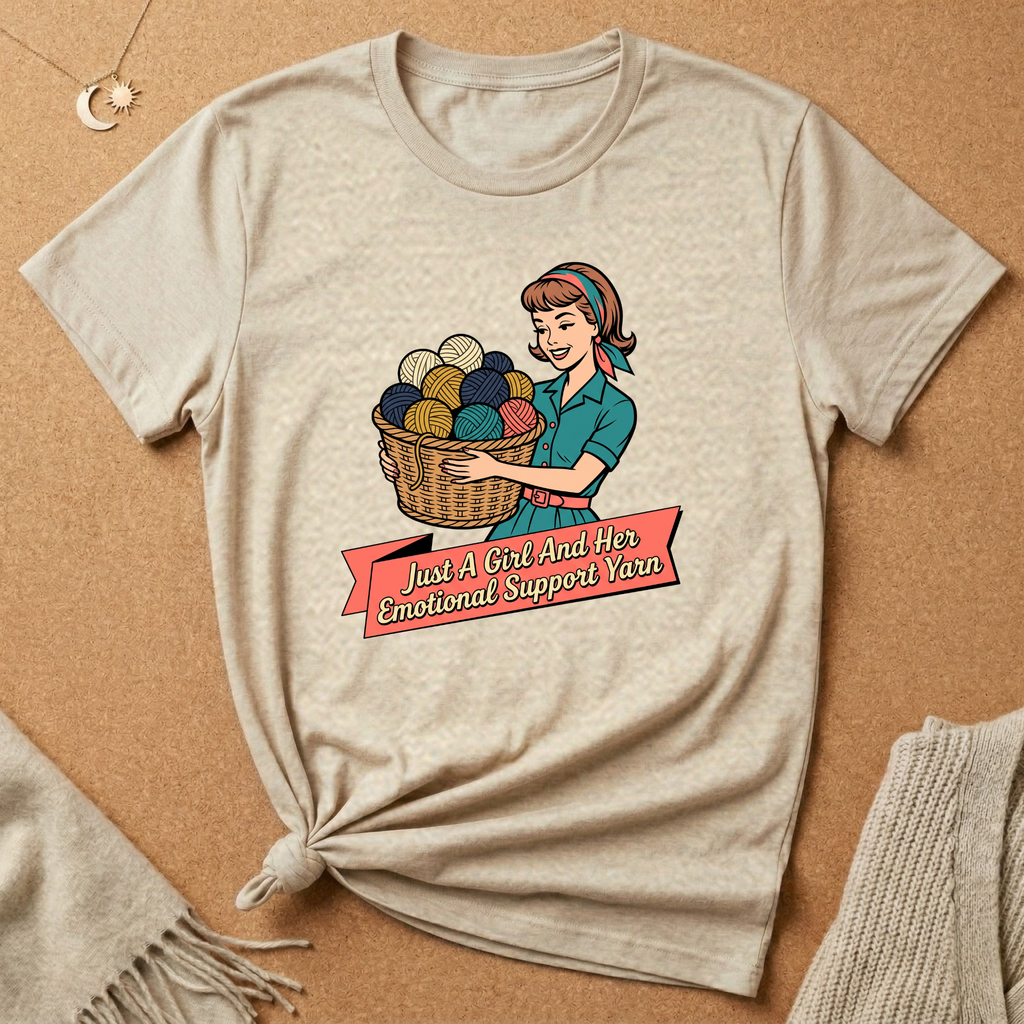 Just a Girl and Support Yarn Tee