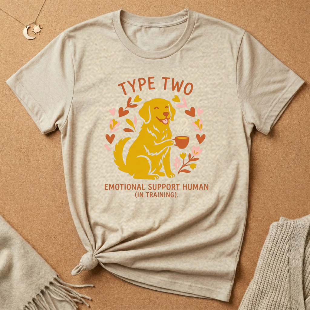 Type Two Emotional Support Human Tee