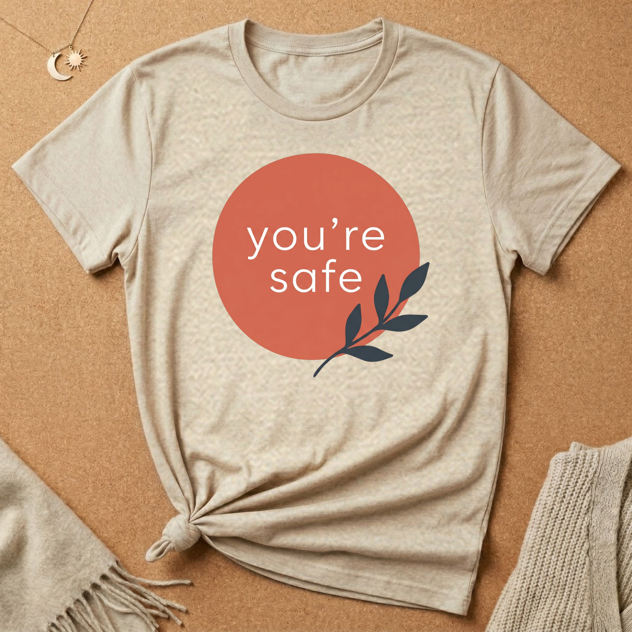 You're Safe with Olive Branch Tee