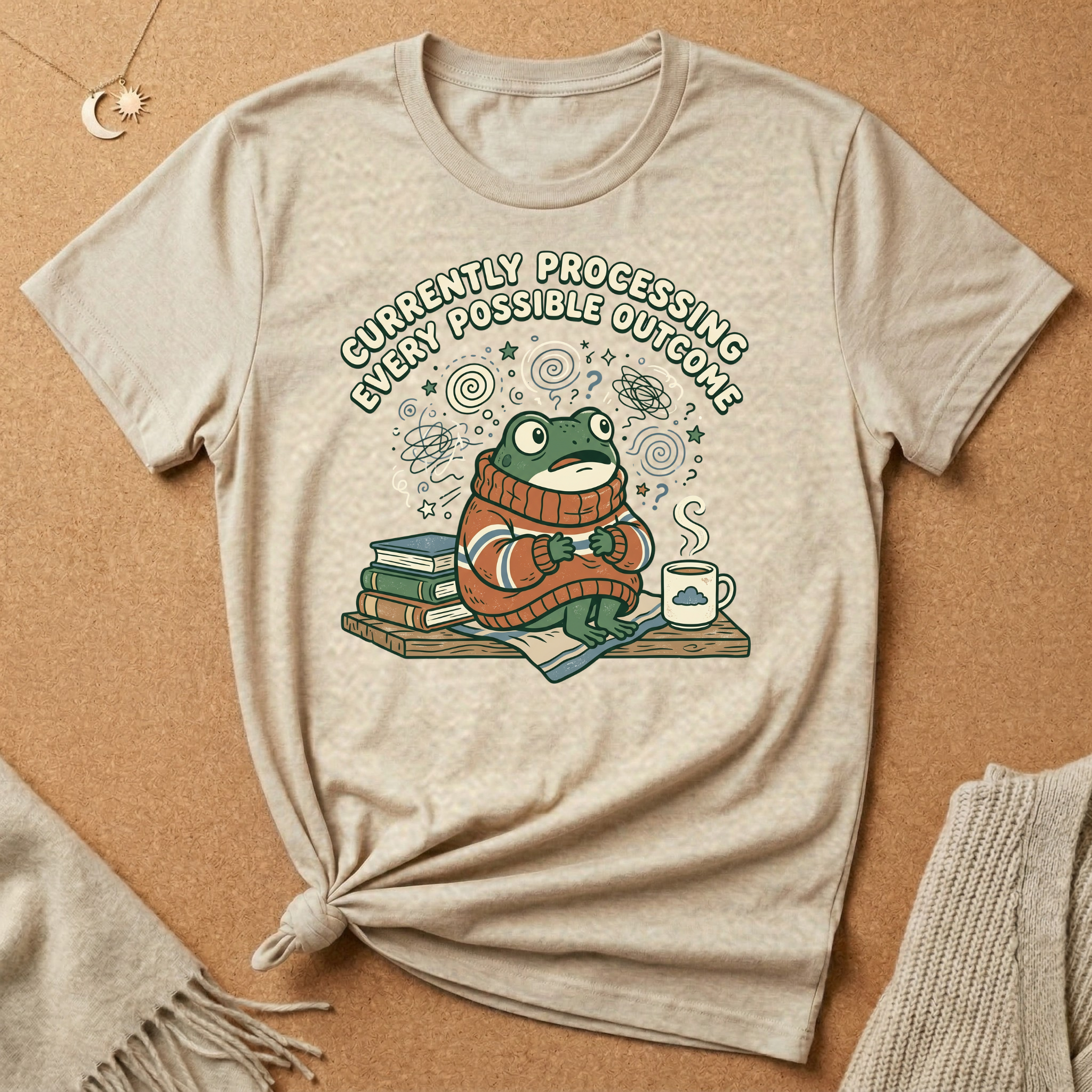 Currently Processing Every Possible Outcome Frog Tee