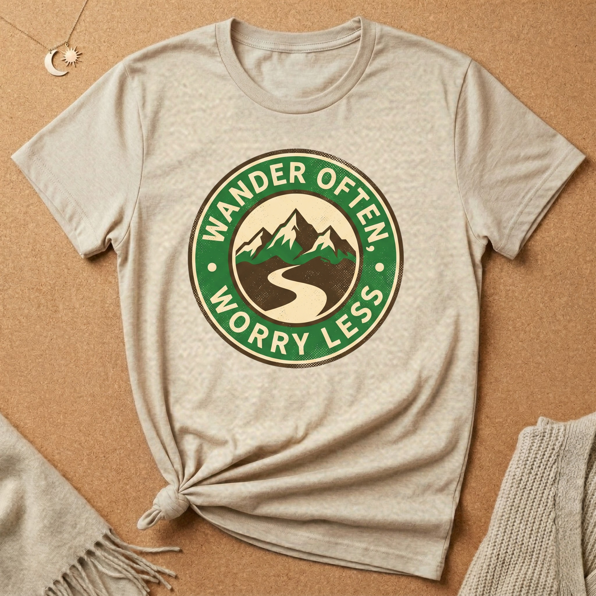 Wander Often, Worry Less Tee