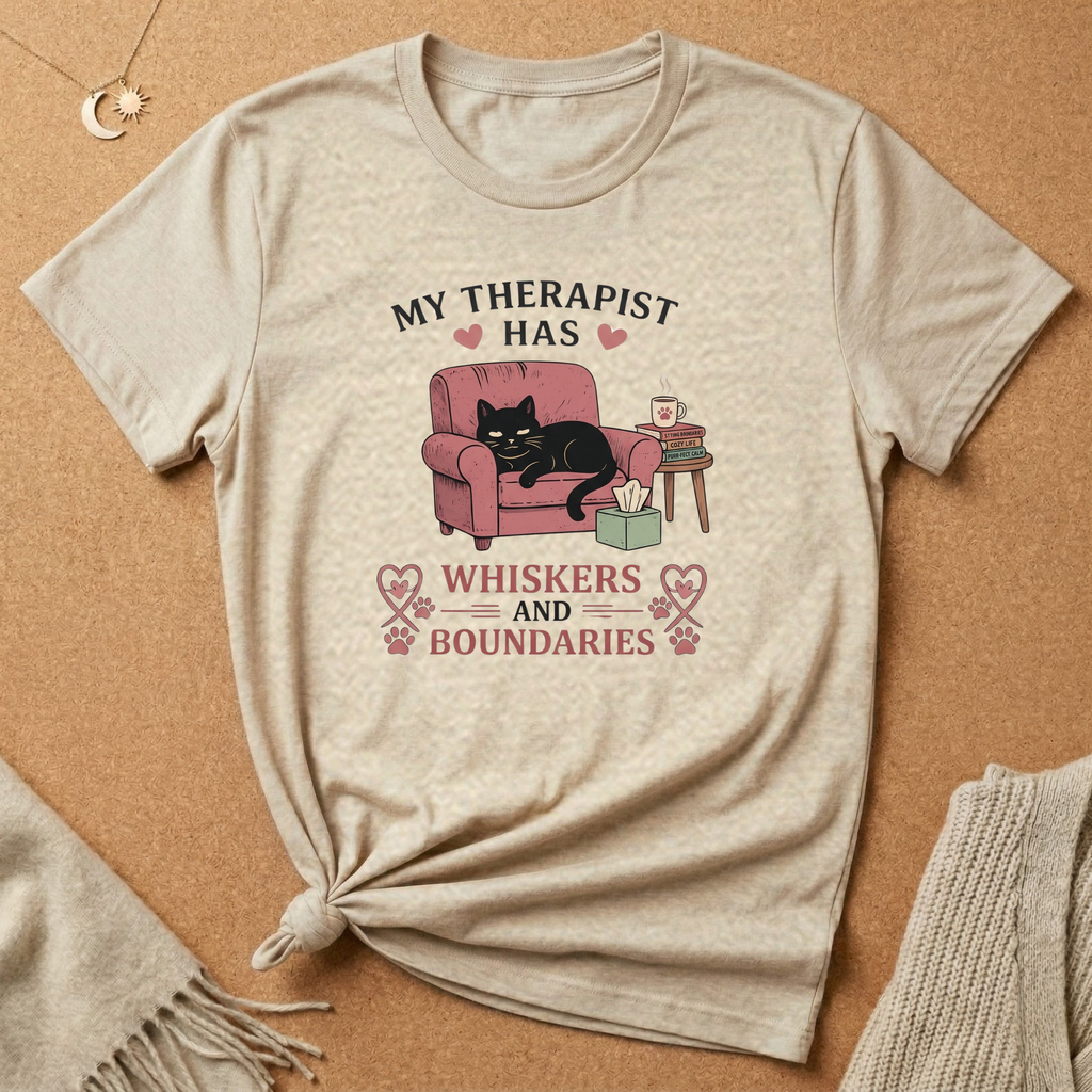 My Therapist Cat with Hearts Tee