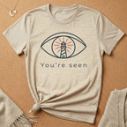 You're Seen Eye with Lighthouse Enneagram Four Core Want Tee